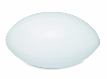 Logo trade promotional giveaway photo of: Anti-stress PU rugby ball