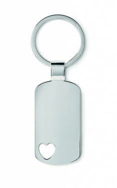Logo trade promotional giveaway photo of: Key ring with heart detail Jūrmala