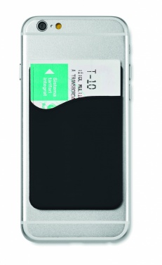 Logo trade promotional giveaway photo of: Silicone cardholder
