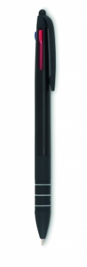 Logo trade advertising products image of: 3 colour ink pen with stylus