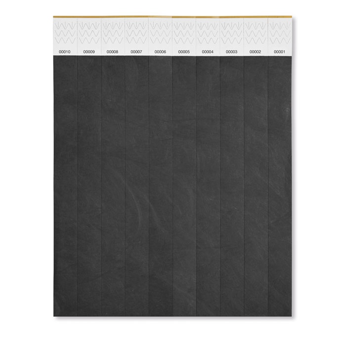 Logo trade promotional products image of: One sheet of 10 wristbands
