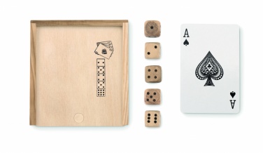 Logotrade business gift image of: Cards and dices in box