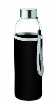 Logo trade promotional item photo of: Glass bottle in pouch 500ml