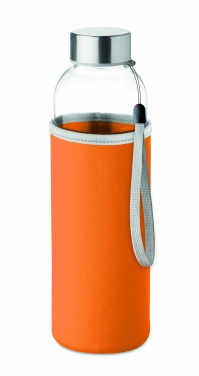 Logotrade promotional product picture of: Glass bottle in pouch 500ml