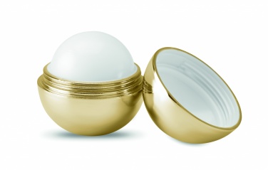 Logo trade promotional gifts picture of: Round lip balm UV finish