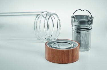 Logotrade advertising product image of: Double wall glass bottle 400ml München