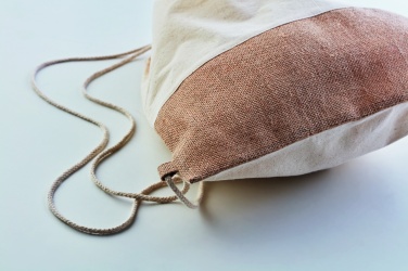Logotrade promotional item picture of: Drawstring bag w/ jute details