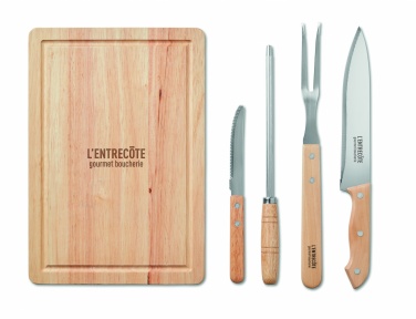 Logo trade promotional giveaways picture of: Set of 4 BBQ Grilling accessori