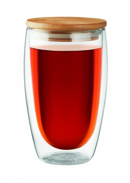 Logo trade promotional giveaway photo of: Double wall  glass 450 ml Frankfurt