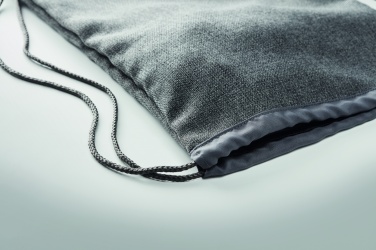 Logo trade promotional product photo of: 1200D heathered drawstring bag