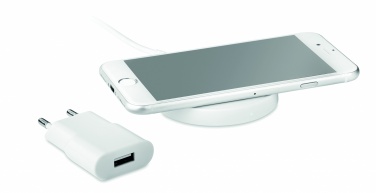 Logo trade business gift photo of: Wireless charger travel set