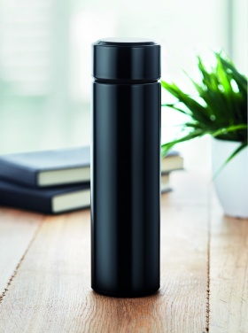 Logo trade promotional items picture of: Bottle with touch thermometer