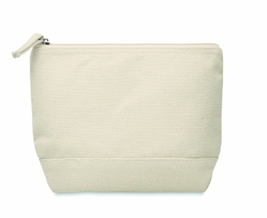 Logo trade promotional item photo of: Bicolour cotton cosmetic bag