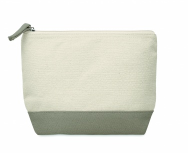 Logotrade promotional item image of: Bicolour cotton cosmetic bag