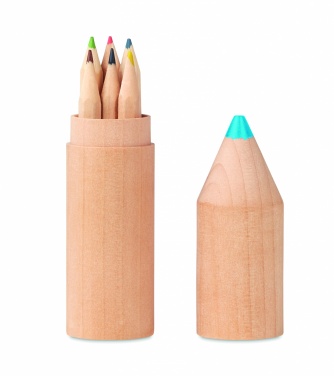 Logo trade advertising product photo of: 6 pencils in wooden box