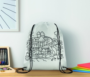 Logo trade corporate gift photo of: Non woven kids bag with pens