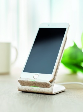 Logotrade business gift image of: Wheat straw/ABS charger std10W