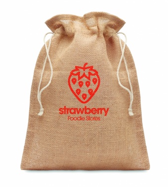 Logotrade promotional merchandise photo of: Small jute gift bag 14 x 22 cm