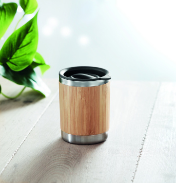 Logotrade corporate gift image of: Tumbler in bamboo cover 250ml