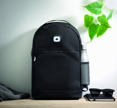 Logotrade promotional merchandise picture of: Backpack in RPET & COB light