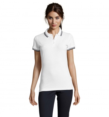 Logo trade promotional merchandise picture of: PASADENA women polo 200g