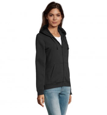 Logo trade promotional products picture of: SPIKE WOMEN ZIP HOOD SWEAT