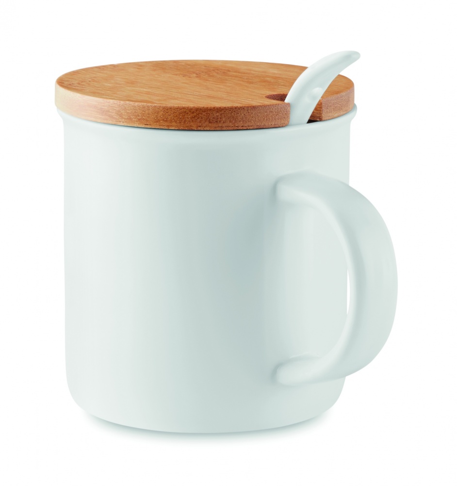 Logotrade corporate gifts photo of: Porcelain mug with spoon