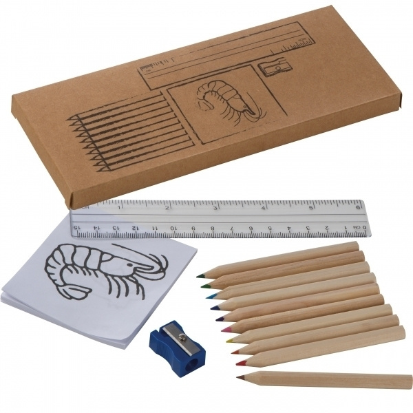 Logo trade promotional products image of: Drawing set for kids LITTLE PICASSO