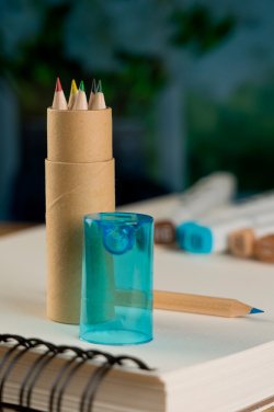 Logo trade promotional merchandise picture of: Wooden crayons BECKY