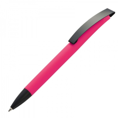 Logotrade promotional gift picture of: Metal ballpen soft touch BRESCIA