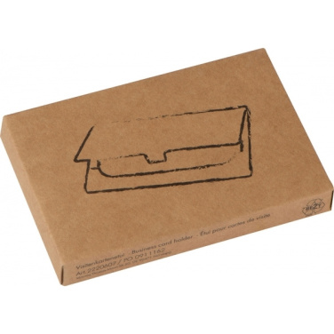 Logo trade promotional products image of: Metal business card holder CORNWALL