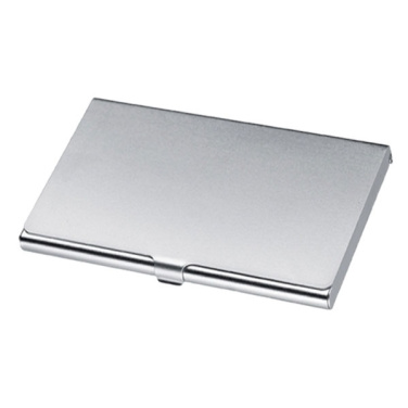 Logotrade promotional merchandise photo of: Metal business card holder CORNWALL