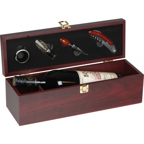 Logo trade promotional giveaways image of: Wine box JESOLO