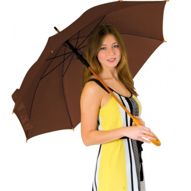 Logotrade promotional giveaway picture of: Wooden automatic umbrella NANCY