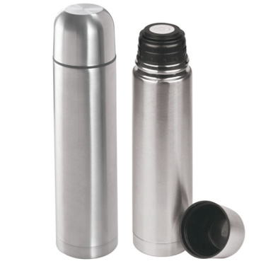 Logo trade corporate gift photo of: Stainless steel isolating flask VIRGINIA BEACH 100 ml