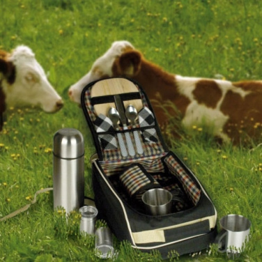 Logo trade promotional giveaway photo of: Luxurious picnic backpack with cool bag GEORGIA