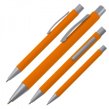 Logotrade corporate gift image of: Metal ballpen soft touch ABU DHABI