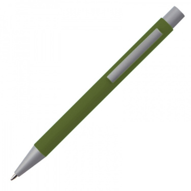 Logotrade promotional product picture of: Metal ballpen soft touch ABU DHABI