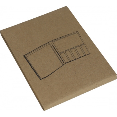 Logo trade advertising products image of: Adhesive note pad BURLINGTON