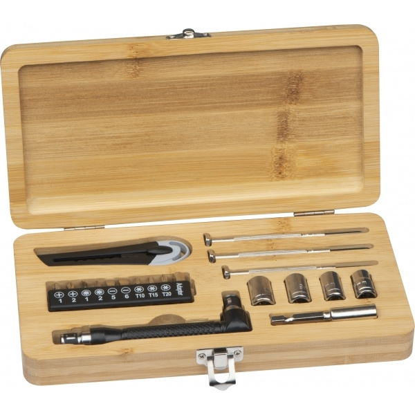 Logotrade advertising product image of: 22-piece tool set BERINGEN