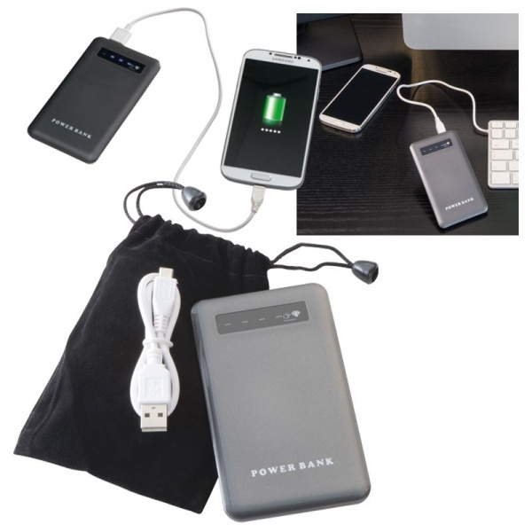 Logo trade promotional gifts picture of: Power bank KINGSVILLE