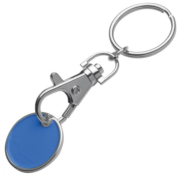 Logo trade corporate gifts image of: Keyring with shopping coin ARRAS
