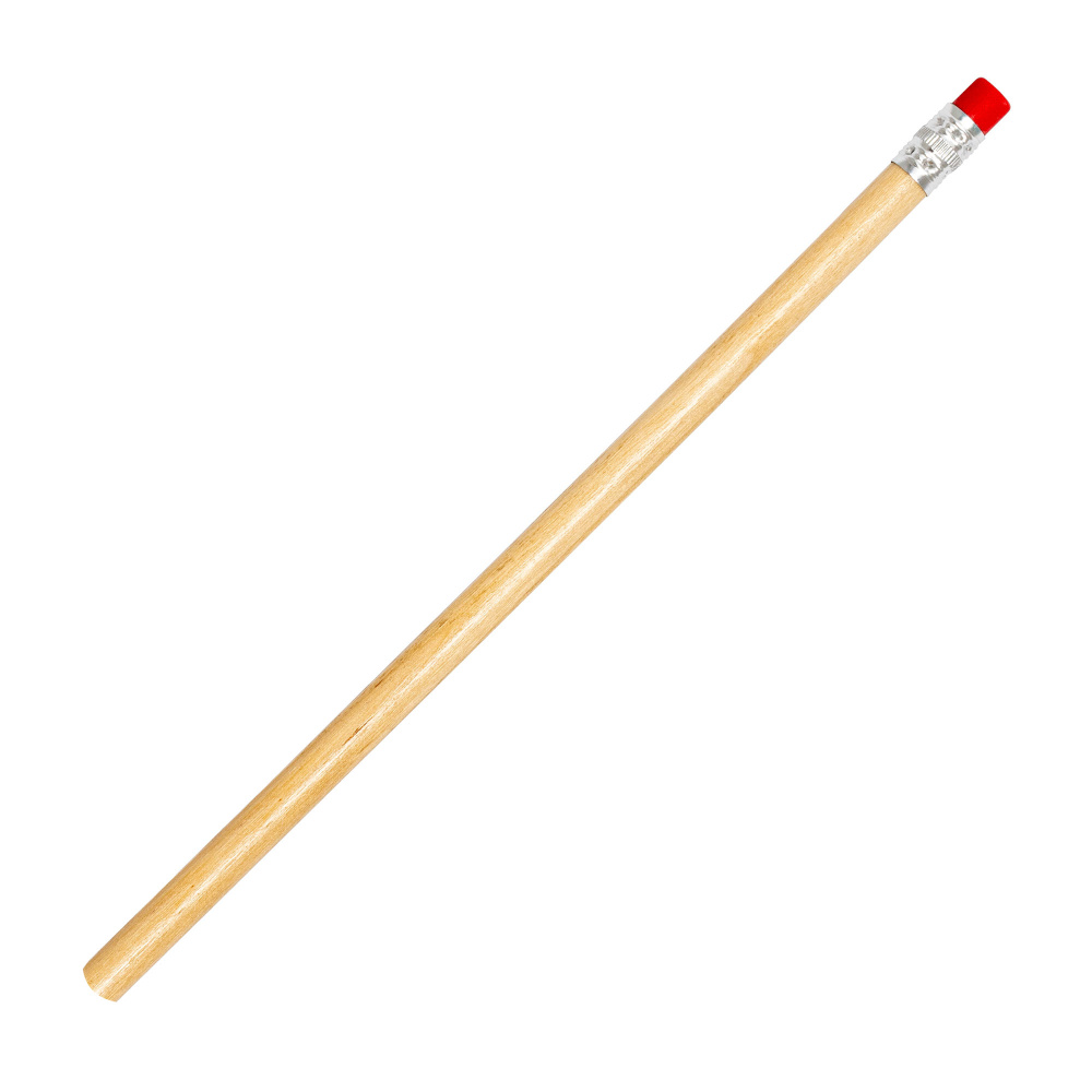Logo trade promotional product photo of: Pencil with eraser HICKORY
