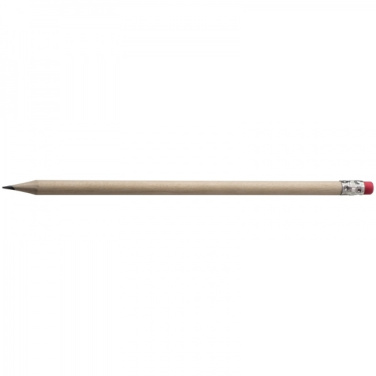 Logotrade advertising product picture of: Pencil with eraser HICKORY
