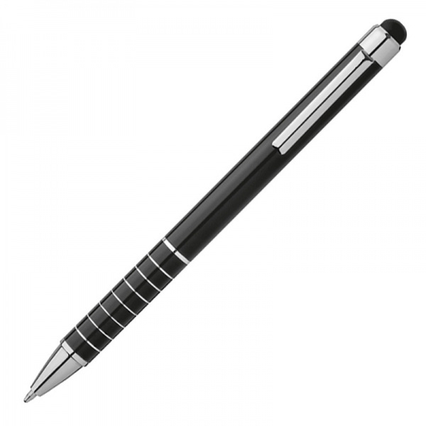 Logotrade promotional product image of: Metal ballpen with touch pen LUEBO