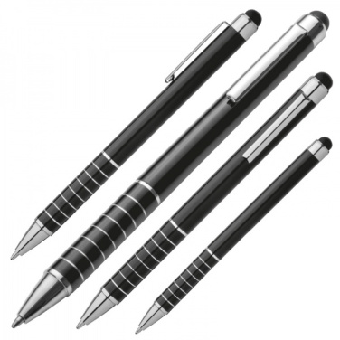 Logotrade promotional merchandise photo of: Metal ballpen with touch pen LUEBO