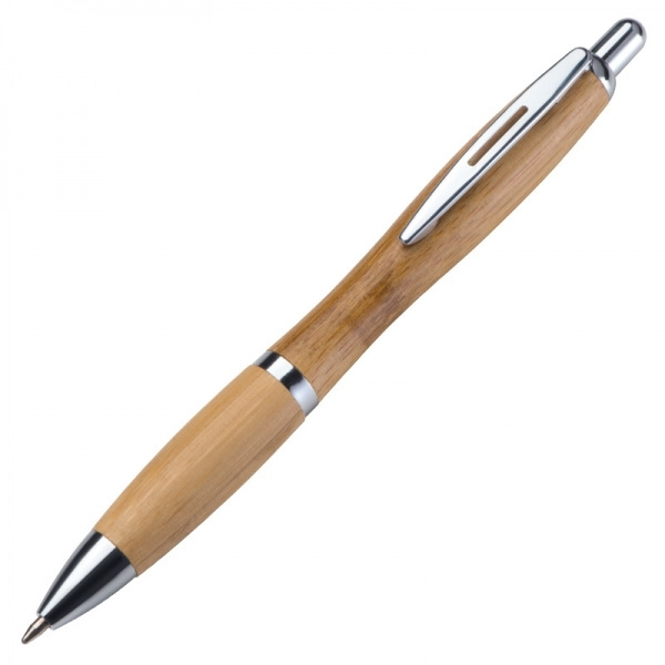 Logo trade promotional merchandise image of: Wooden ballpen BRENTWOOD