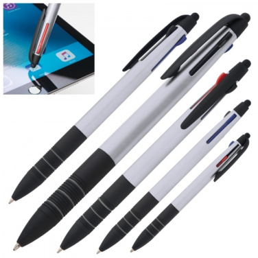 Logo trade promotional gifts image of: Plastic ballpen 3in1 BOGOTA