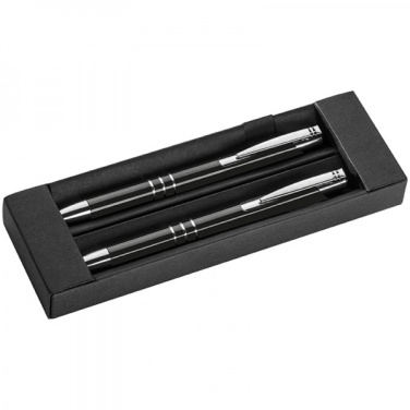 Logotrade promotional gift image of: Metal writing set CLAREMONT