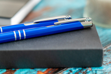 Logotrade promotional gift picture of: Metal writing set CLAREMONT